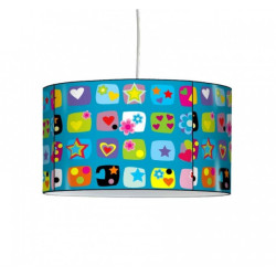 Décoration Luminaire Animaux Lampe suspension enfant coeurs -EN1421SUS