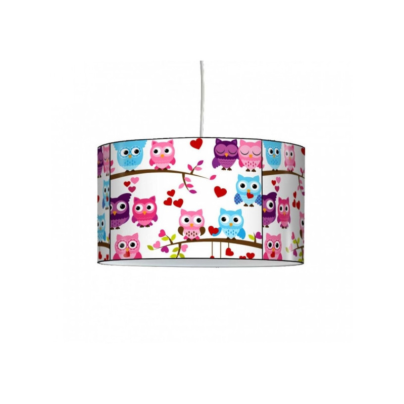 Décoration Luminaire Animaux Lampe suspension enfant chouettes -EN1422SUS