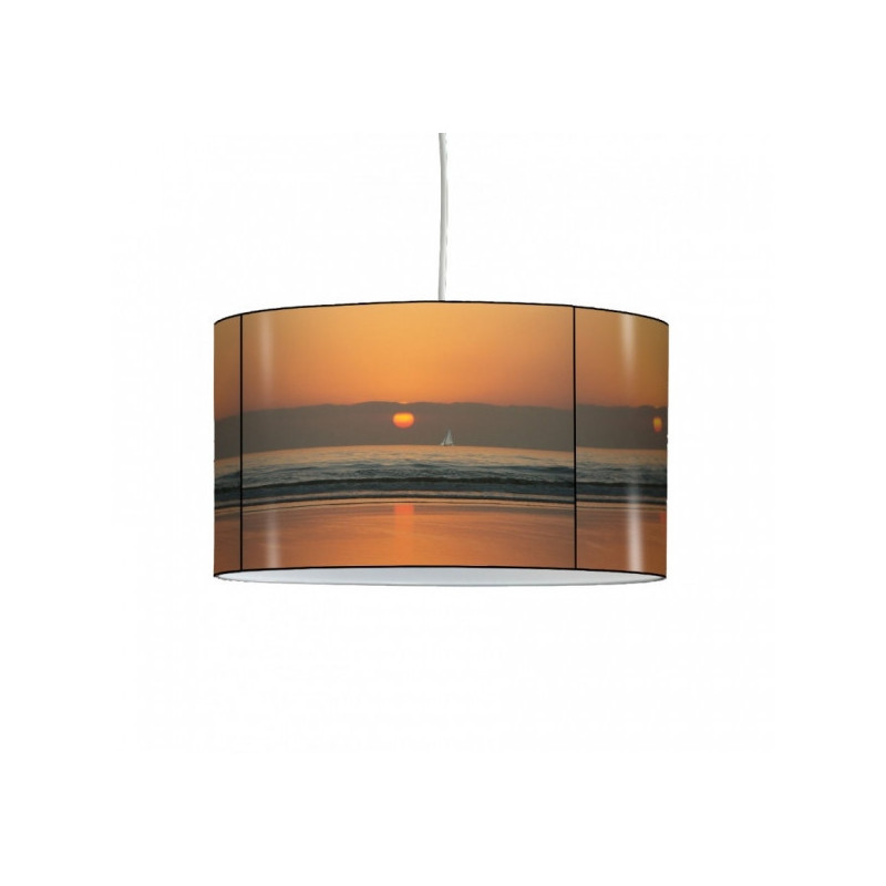 Décoration Luminaire Animaux Lampe suspension marine coucher de soleil et nuages -MA1218SUS