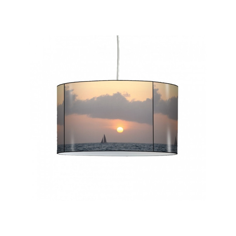 Décoration Luminaire Animaux Lampe suspension marine voilier et soleil -MA1446SUS
