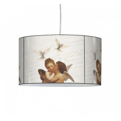 Décoration Luminaire Animaux Lampe suspension charme ange colombes -CH1506SUS