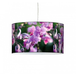 Décoration Luminaire Animaux Lampe suspension nature orchidée violette -NA1338SUS