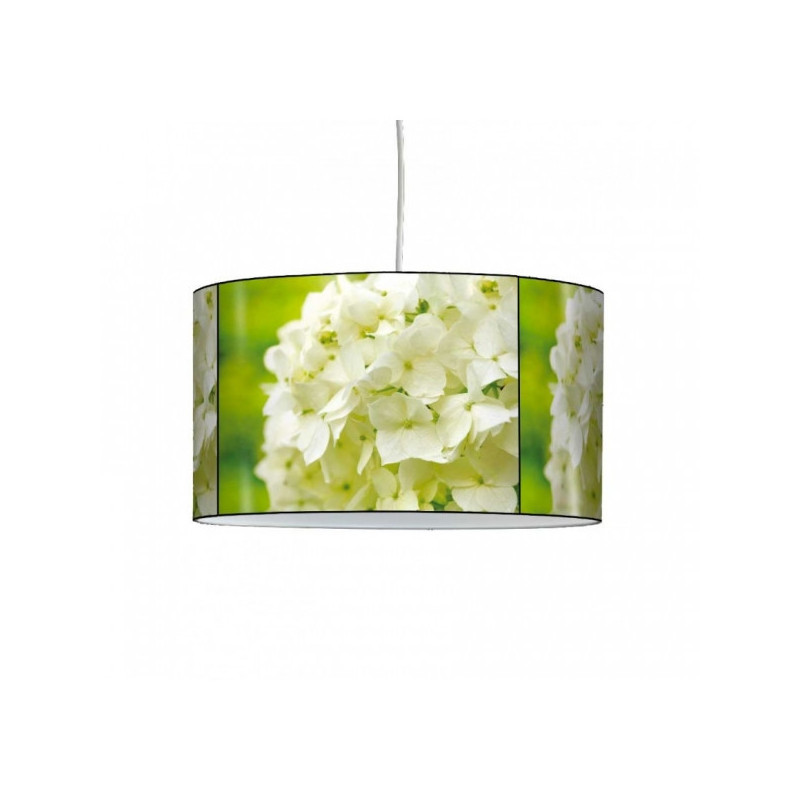 Décoration Luminaire Animaux Lampe suspension nature hortensias blancs -NA1217SUS