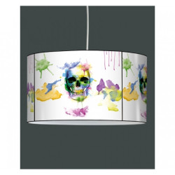 Décoration Luminaire Animaux Lampe suspension tendance tête de mort peinture -TE1503SUS