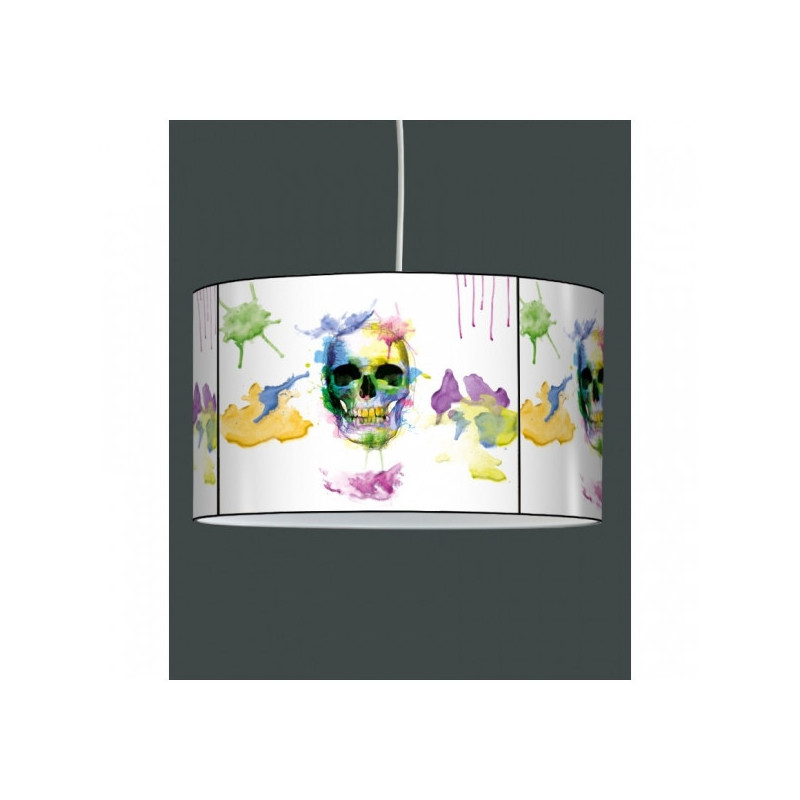 Décoration Luminaire Animaux Lampe suspension tendance tête de mort peinture -TE1503SUS