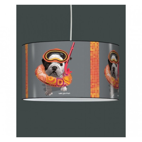 Décoration Luminaire Animaux Lampe suspension teo jasmin scuba gris -TO15126SUS