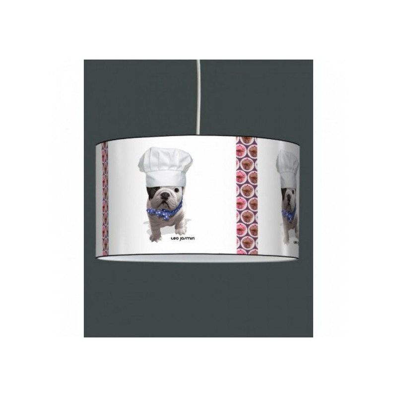 Décoration Luminaire Animaux Lampe suspension teo jasmin chef blanc -TO1560SUS