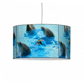 Lampe suspension faune marine têtes dauphins -FM1201SUS