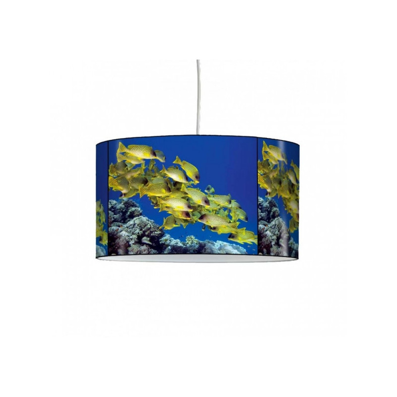 Lampe suspension faune marine poissons tropicaux -FM1210SUS