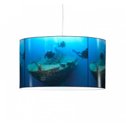 Décoration Luminaire Animaux Lampe suspension sports et loisirs plongée sous marine plongeur -SL1309SUS