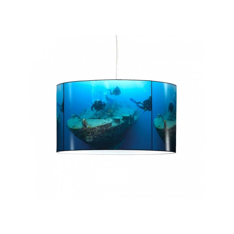 Décoration Luminaire Animaux Lampe suspension sports et loisirs plongée sous marine plongeur -SL1309SUS