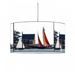 Décoration Luminaire Animaux Lampe suspension collection plisson bateau voilier bretagne -PL1616SUS