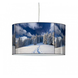 Décoration Luminaire Animaux Lampe suspension montagne traces dans la neige -MO1534SUS