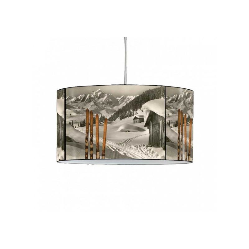 Décoration Luminaire Animaux Lampe suspension montagne télésiège jaune -MO1637SUS