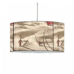 Décoration Luminaire Animaux Lampe suspension montagne ski rouge vintage -MO1638SUS