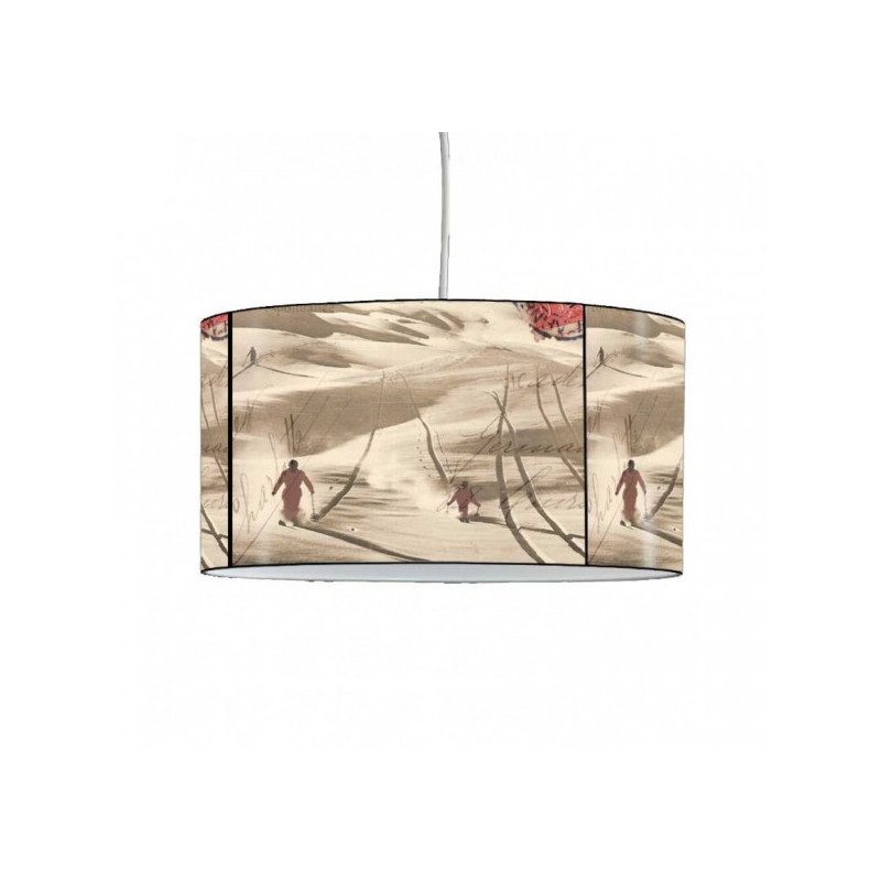 Décoration Luminaire Animaux Lampe suspension montagne ski rouge vintage -MO1638SUS