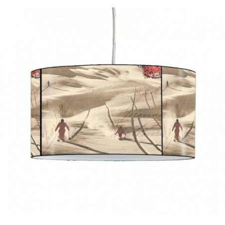 Décoration Luminaire Animaux Lampe suspension montagne ski rouge vintage -MO1638SUS