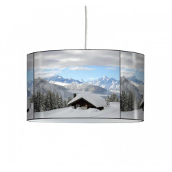 Décoration Luminaire Animaux Lampe suspension montagne chalet sous la neige -MO1206SUS