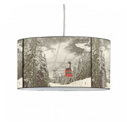 Décoration Luminaire Animaux Lampe suspension montagne télécabine rouge -MO1627SUS