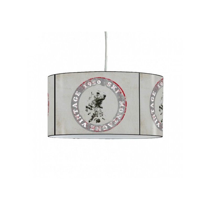 Décoration Luminaire Animaux Lampe suspension montagne ski vintage -MO1635SUS