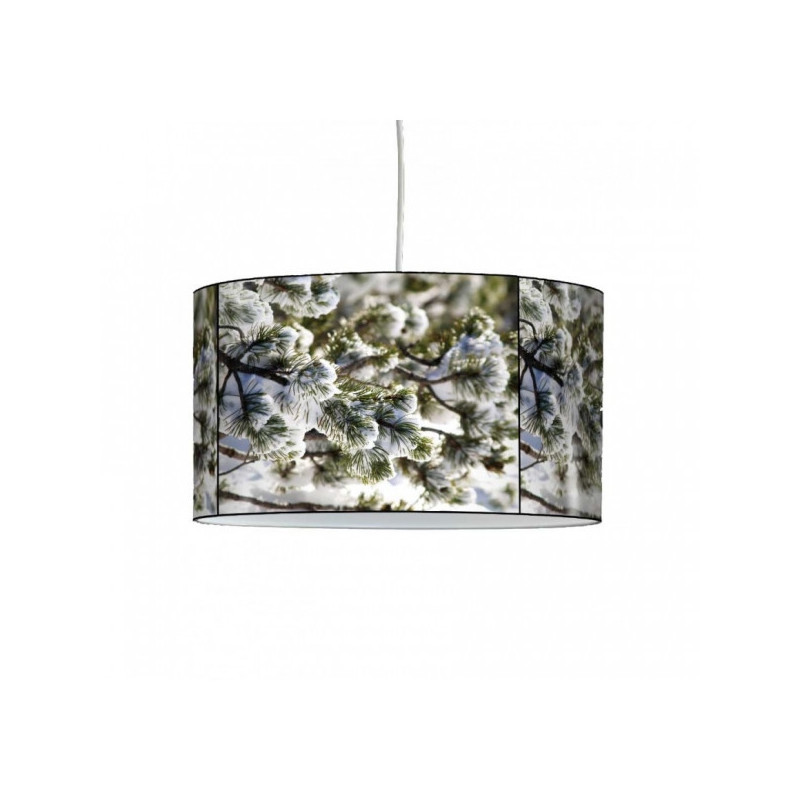 Décoration Luminaire Animaux Lampe suspension montagne neige sur sapin -MO1214SUS