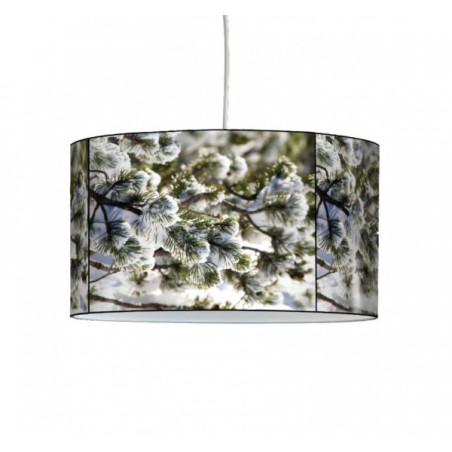Décoration Luminaire Animaux Lampe suspension montagne neige sur sapin -MO1214SUS