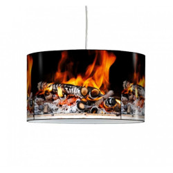 Décoration Luminaire Animaux Lampe suspension montagne feu de bois -MO1209SUS