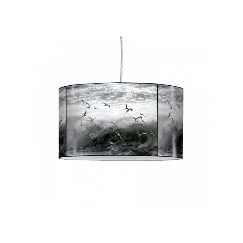 Décoration Luminaire Animaux Lampe suspension marine mouette et vague -MA1519SUS