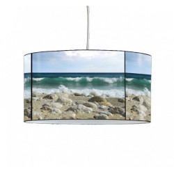 Décoration Luminaire Animaux Lampe suspension marine galets et vague -MA1650SUS