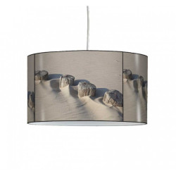 Décoration Luminaire Animaux Lampe suspension marine bois sur la plage -MA1429SUS