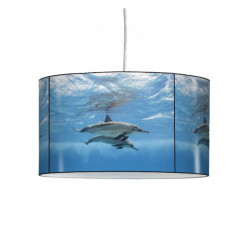 Décoration Luminaire Animaux Lampe suspension faune marine dauphins -FM1425SUS