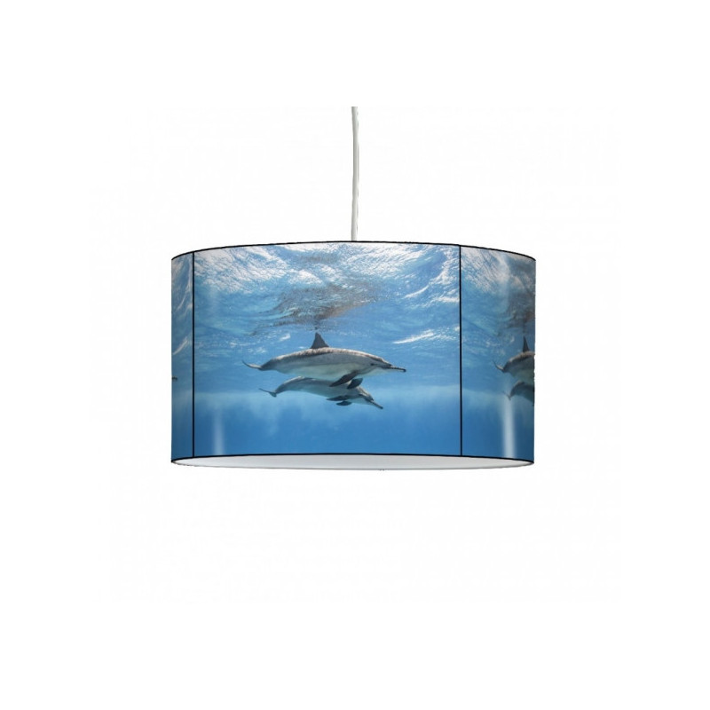Lampe suspension faune marine dauphins -FM1425SUS