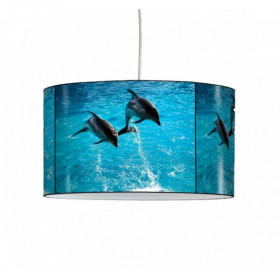 Lampe suspension faune marine dauphins saut -FM1213SUS