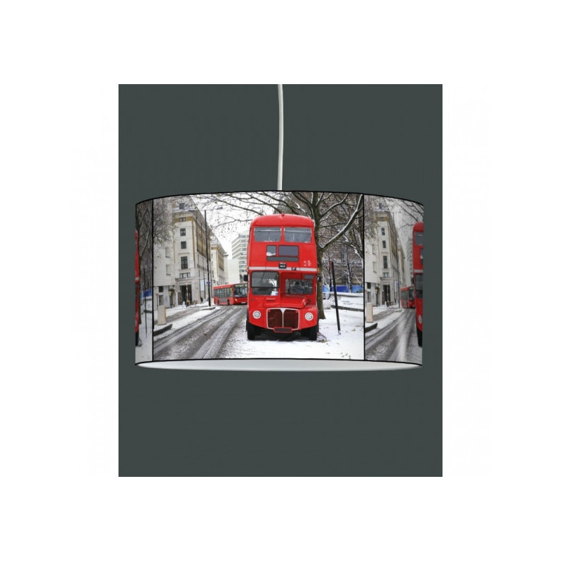 Décoration Luminaire Animaux Lampe suspension ville bus anglais et neige -VI1219SUS