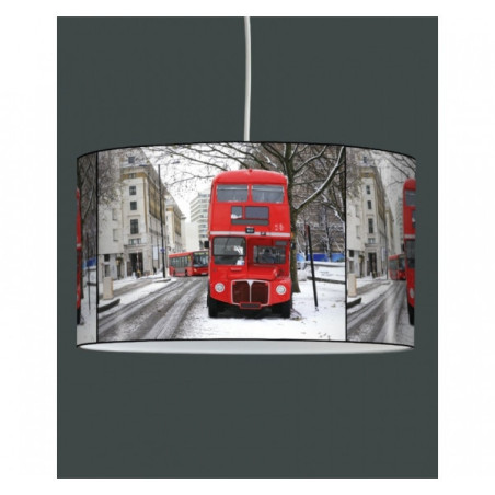 Décoration Luminaire Animaux Lampe suspension ville bus anglais et neige -VI1219SUS
