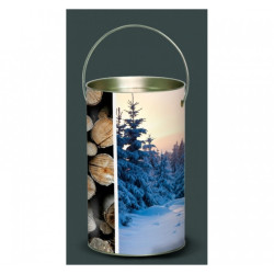 Décoration Luminaire Animaux Lanterne montagne buches -MO2LAN