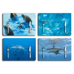 Set de table collection faune marine plage des demoiselles -fm15set