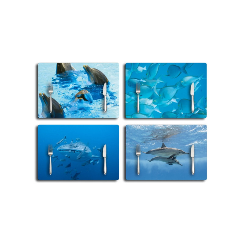Set de table collection faune marine plage des demoiselles -fm15set