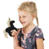 Mini licorne noire marionnette à doigts Folkmanis thème Cheval