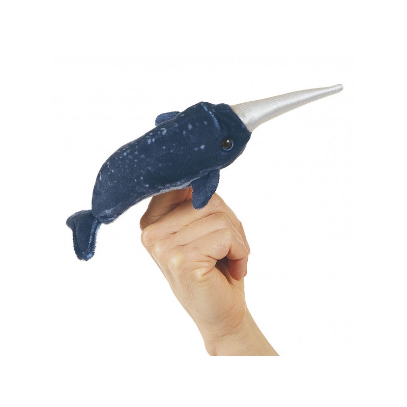 Animaux-Bois-Animaux-Bronzes propose Mini narval marionnette à doigts 