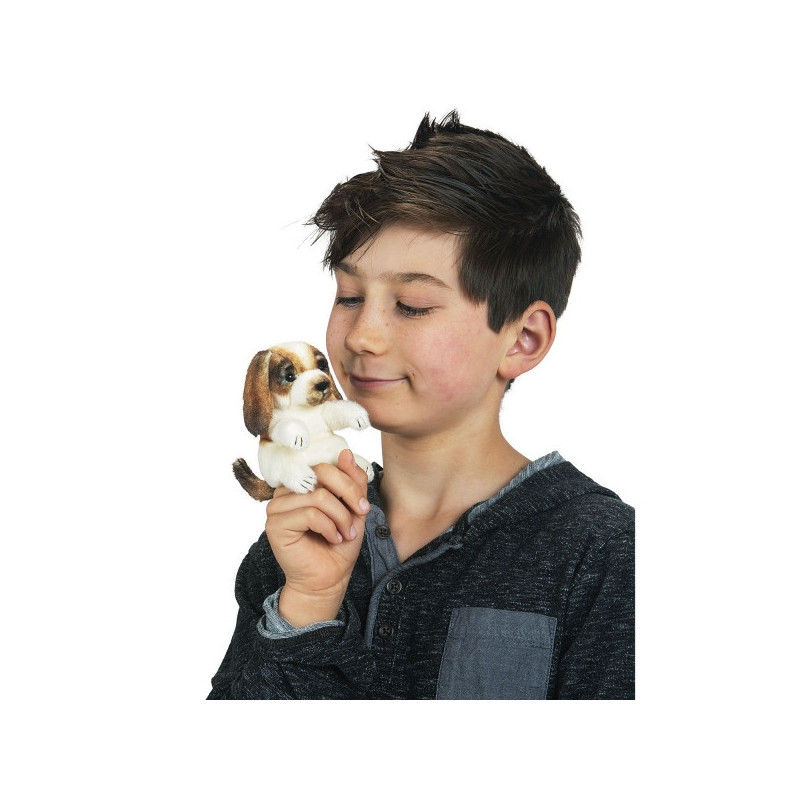 Animaux-Bois-Animaux-Bronzes propose Mini chien marionnette à doigts 