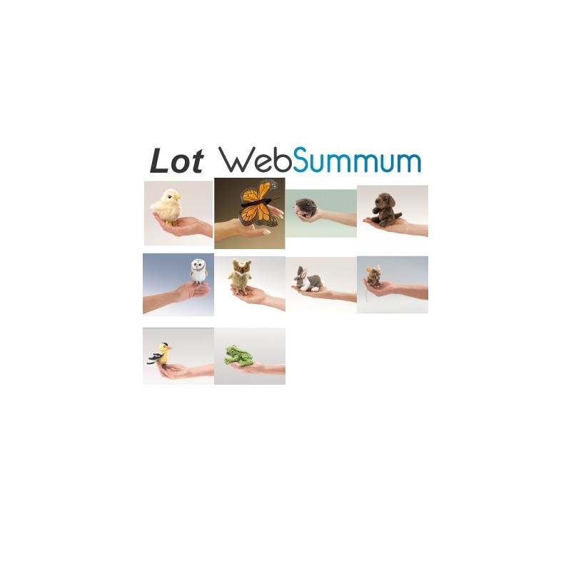 Animaux de la ferme Lot marionnettes à doigts marionnette réaliste animaux de la ferme -LW