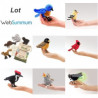 Animaux de la forêt Lot 11 marionnettes à doigts oiseaux, animaux de la forêt -LW