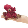 Marionnette à doigt mini pieuvre rouge peluche Folkmanis -2767