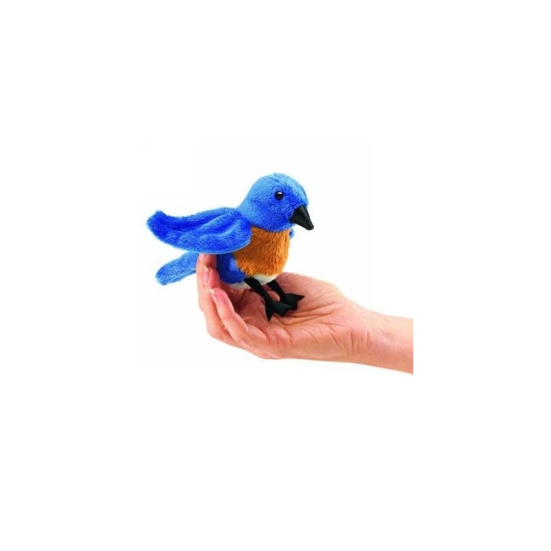 Marionnette à doigt oiseau bleue Folkmanis -2755