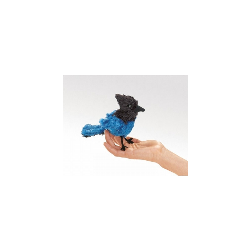 Décoration OiseauxOiseau Geai de Steller marionnette à doigts  Folkmanis