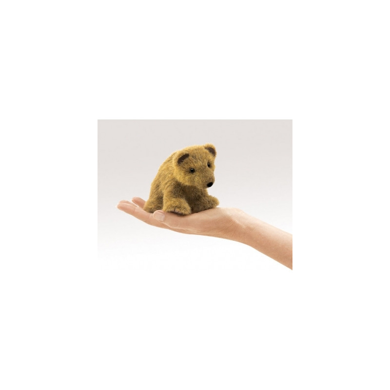 Animaux-Bois-Animaux-Bronzes propose Mini ours grizzly marionnette à doigts 