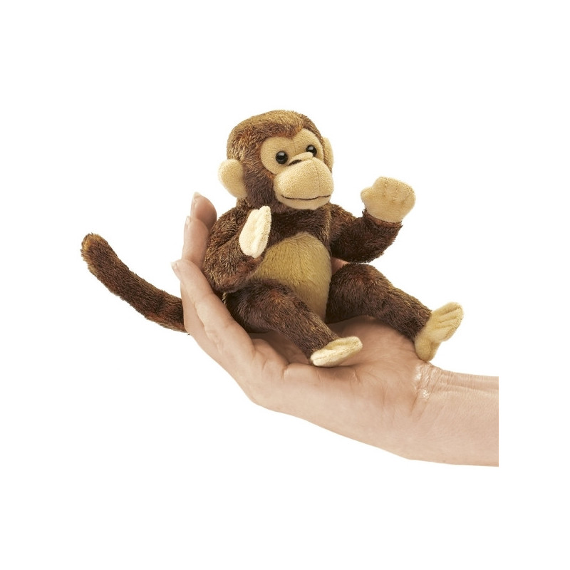 Marionnette à doigt mini peluche singe folkmanis 2738