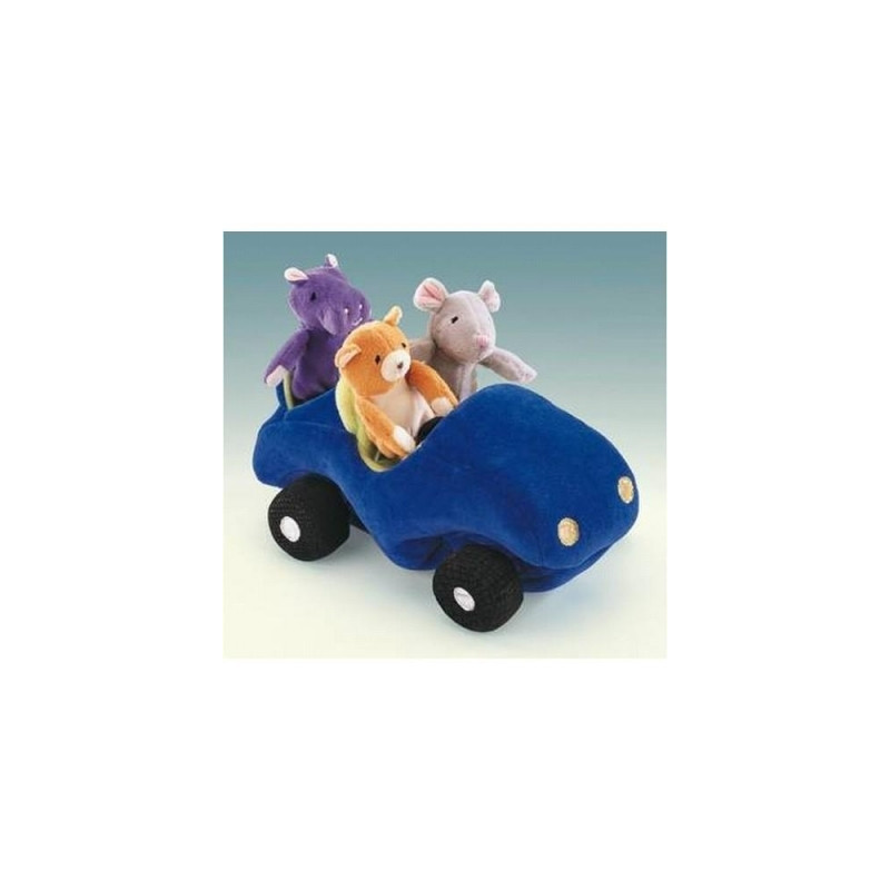 Animaux de la forêt Voiture marionnette avec marionnettes doigts 