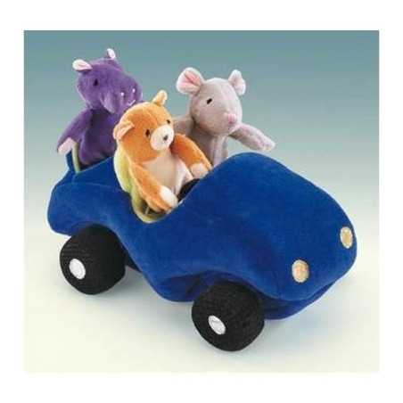 Animaux de la forêt Voiture marionnette avec marionnettes doigts 